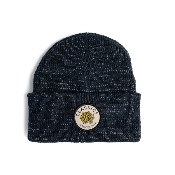 Round Tiger REFLECTIVE Beanie - Dark Navy