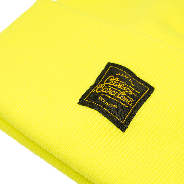 OG Lettering Beanie - Neon Yellow