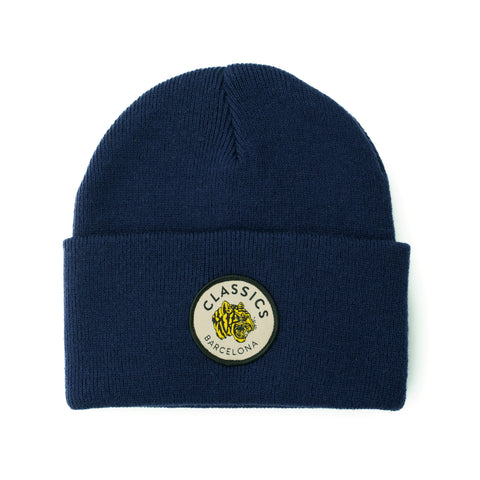 Tiger Beanie - Dark Navy