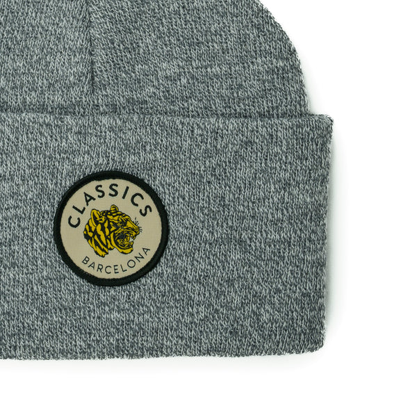 Tiger Beanie - Heather Grey