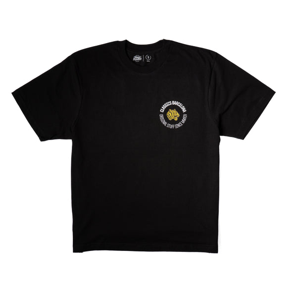 Round Tiger Oversized Tee - Black