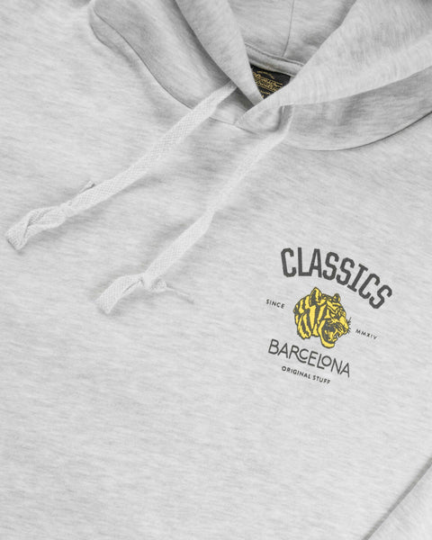 Tiger Hoodie - Heather Grey