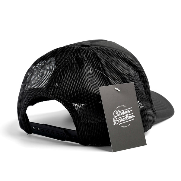 Round Tiger Trucker Cap - Black