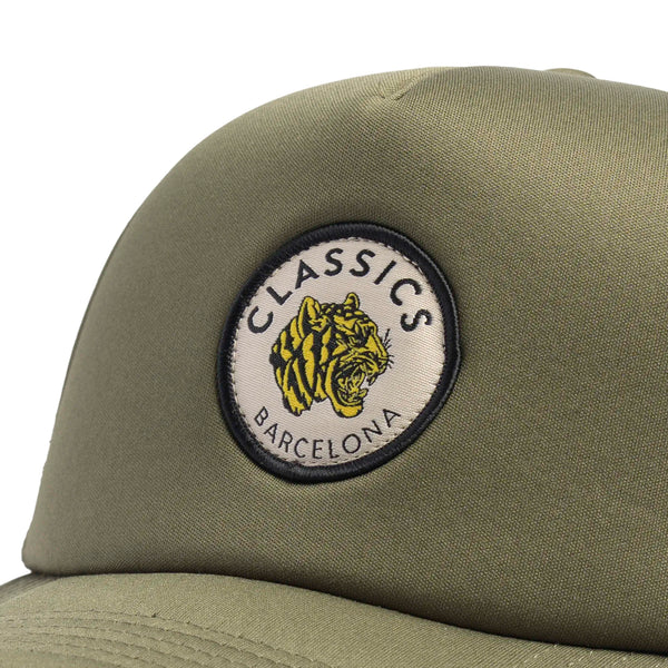 Round Tiger Trucker Cap - Army