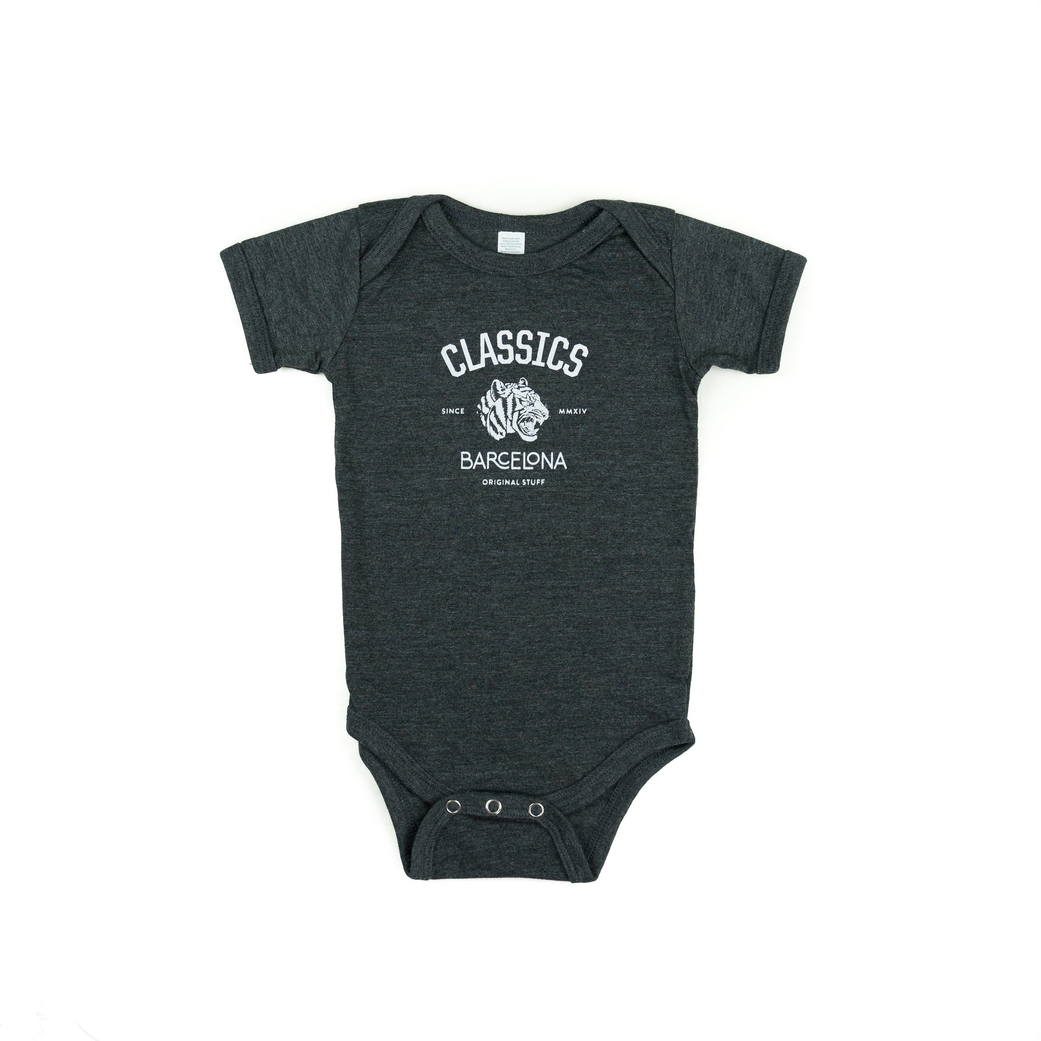 Baby Tiger Body - Dark Heather Grey