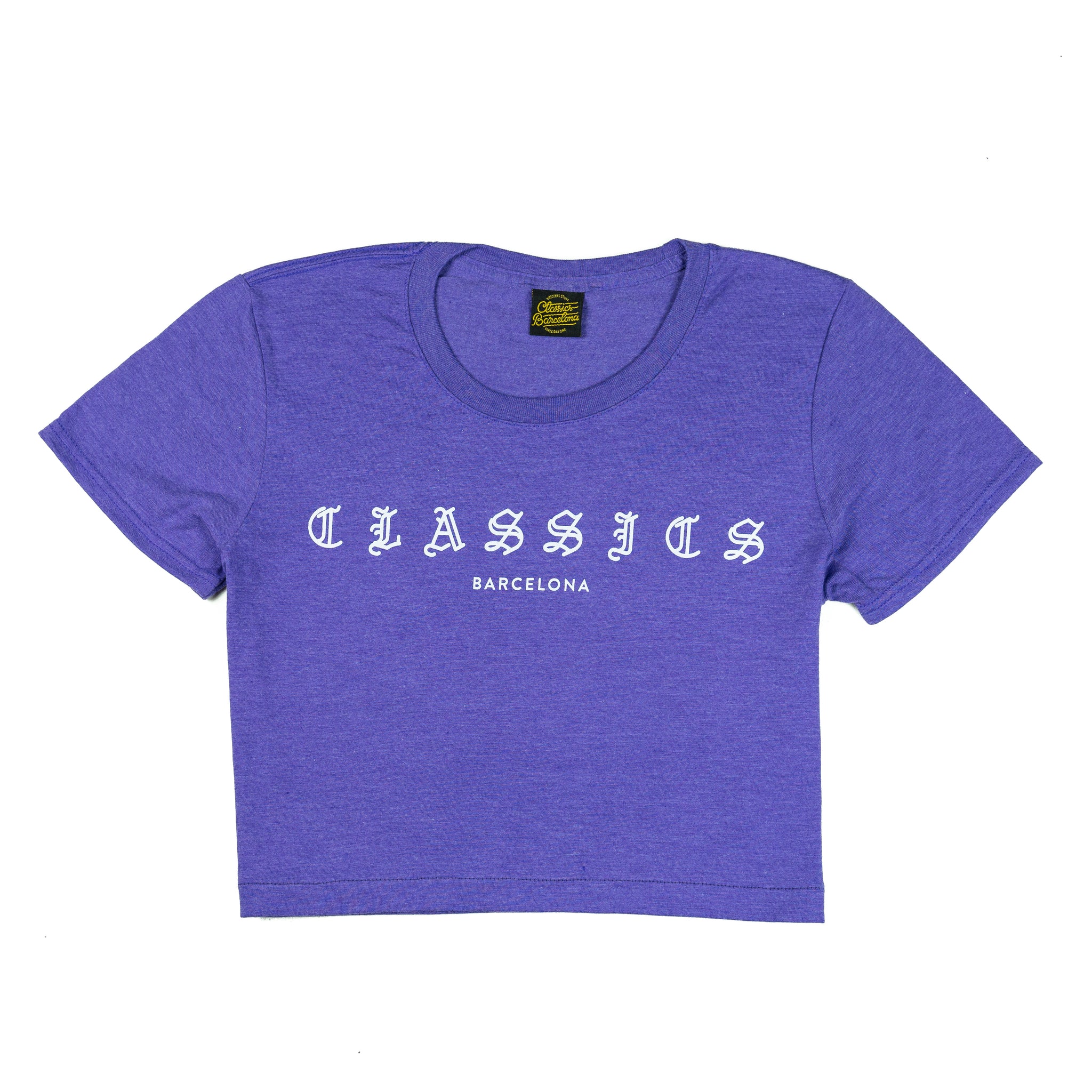 G Quarter Crop Top - Heather Aubergine