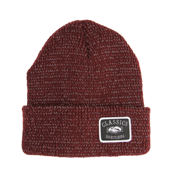 Triple F REFLECTIVE Beanie - Burgundy