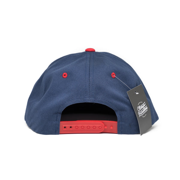 Triple F Snapback - Navy Red