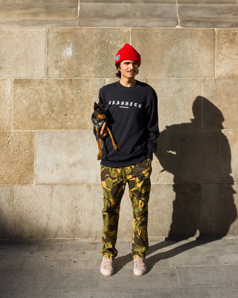 G Quarter Crewneck - Black