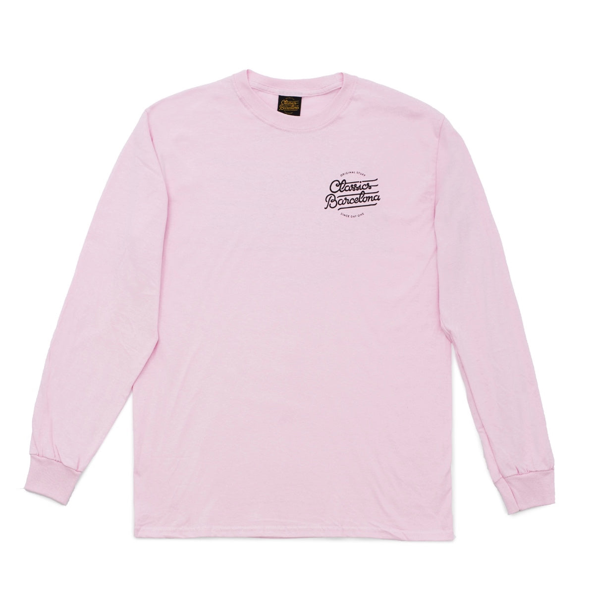 Lettering L/S Tee Pink