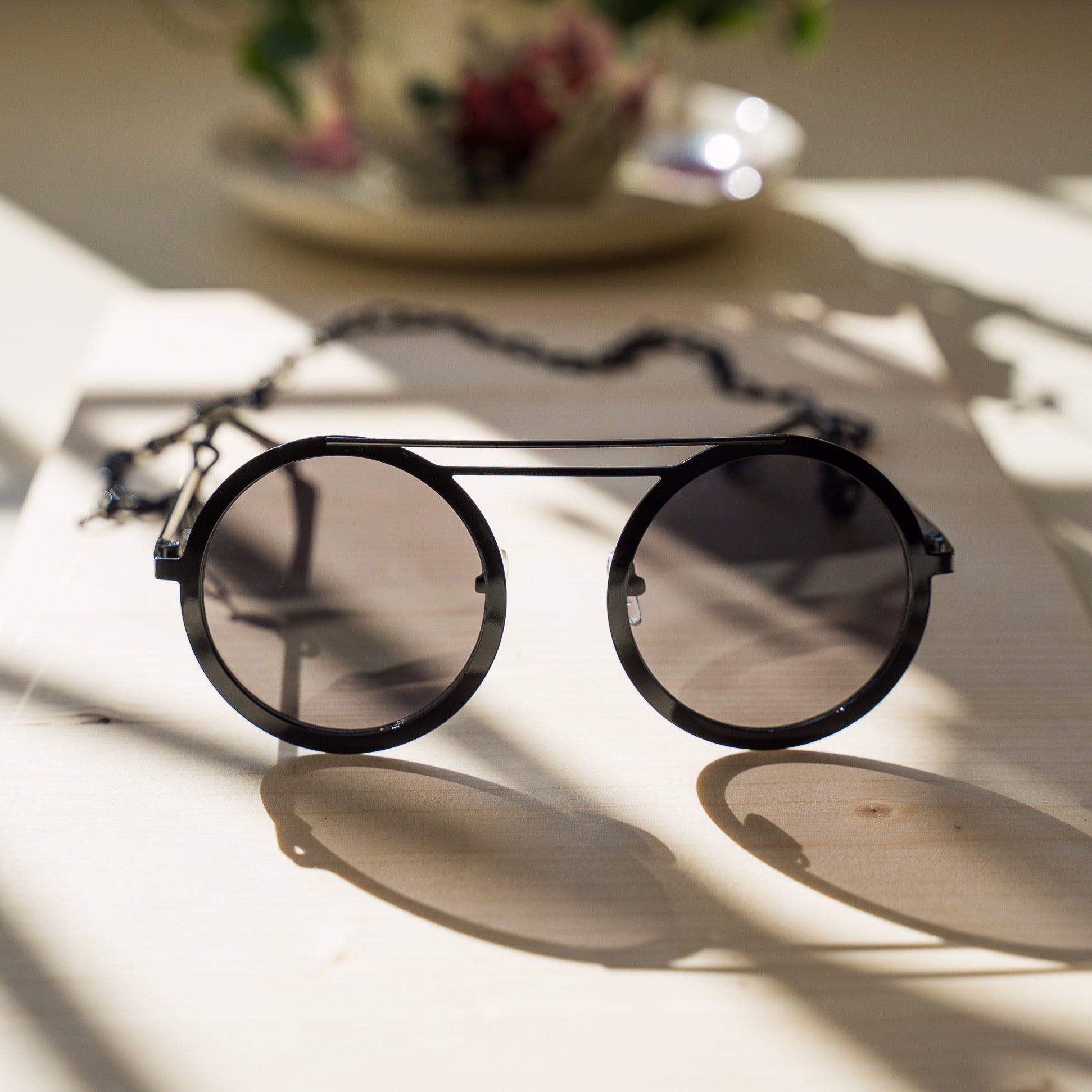104 Chain Sunglasses UC - Black