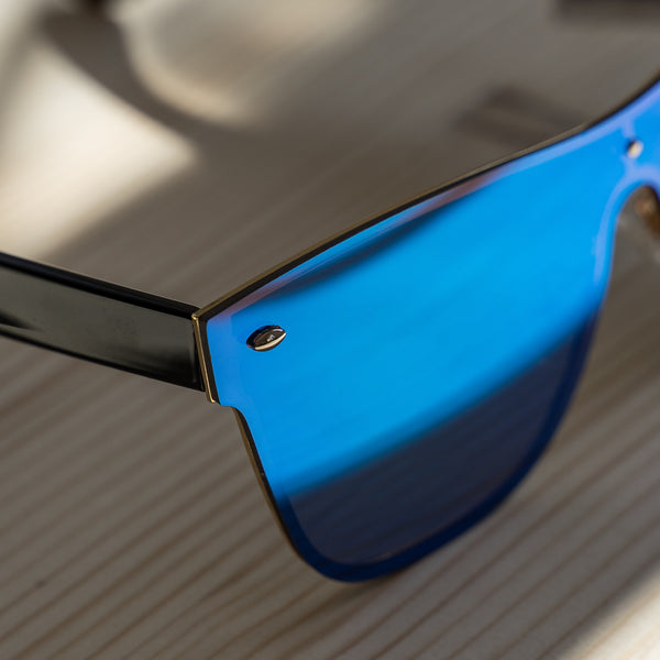 103 Chain Sunglasses - Black Blue