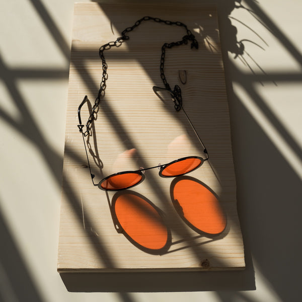 104 Chain Sunglasses UC - Black Orange