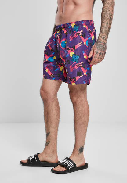 Pattern Swim Shorts - Miami Aop