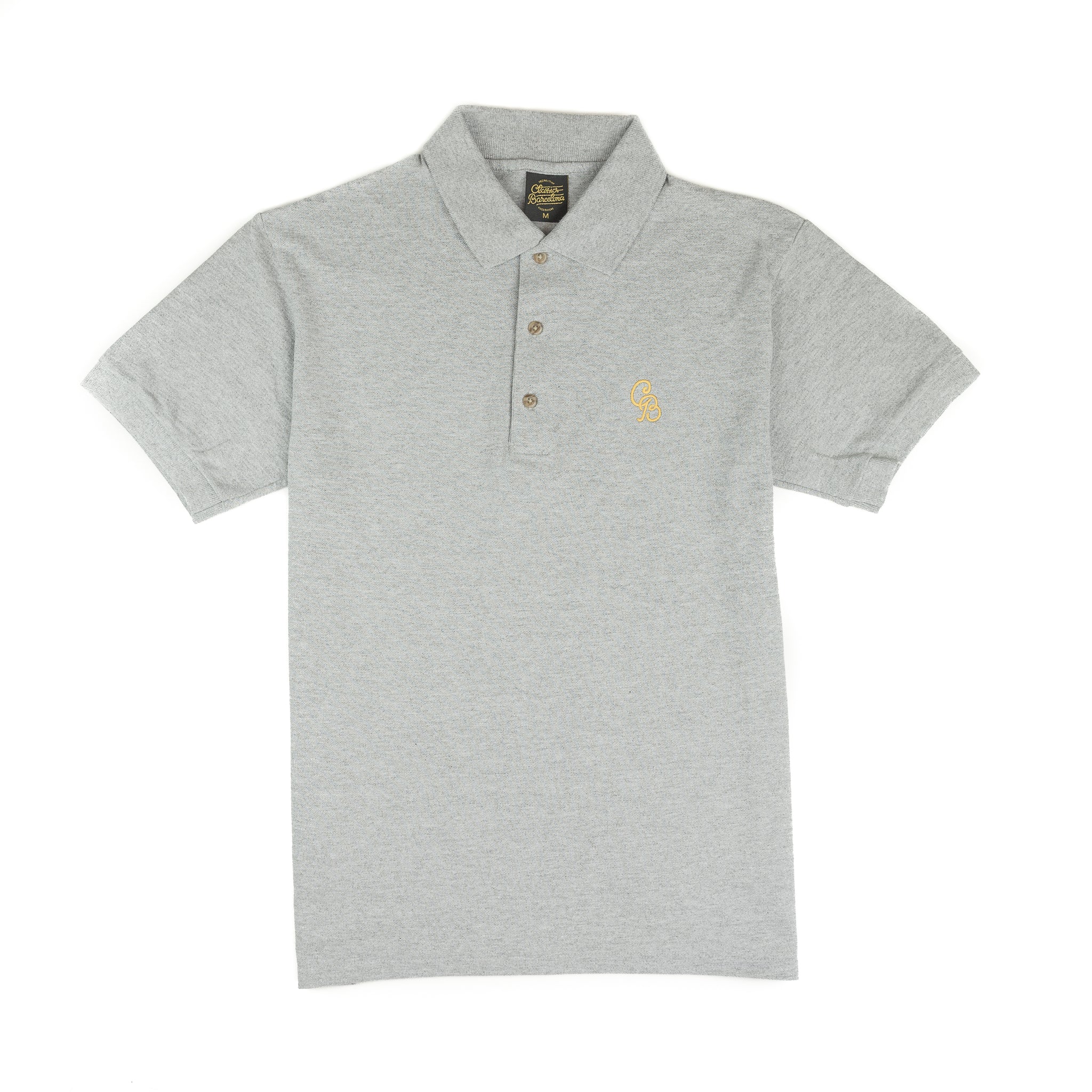 Monogram Polo - Heather Grey